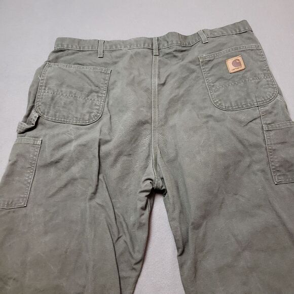 Carhartt Pants Men's B11 MOS Duck Canvas Carpenter Work Pants Sz 46 - Picture 11 of 14